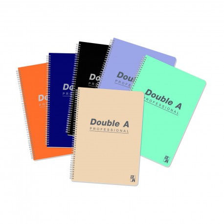 Double A Professional Wire Ring Note Book A5 6"x8" 80Pages