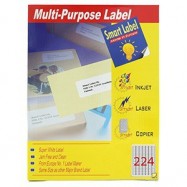 Smart Label 2500 Multipurpose Labels A4 25.4mmx8.5mm 22400's White