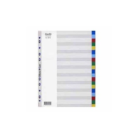 Bantex 6013 PVC Colour Index Divider A4 20 Tabs
