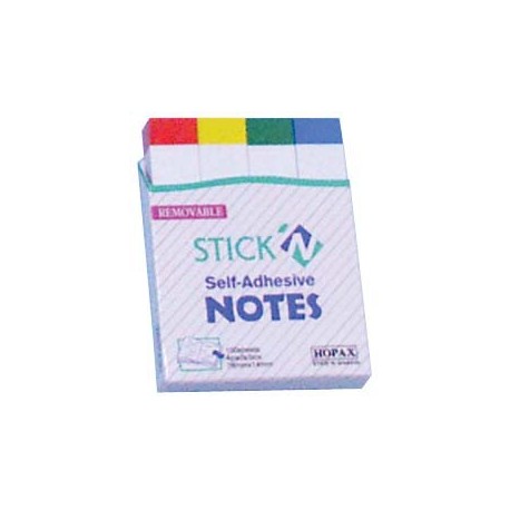 Stick-N 21615 標籤便條紙 14毫米x76毫米 4色