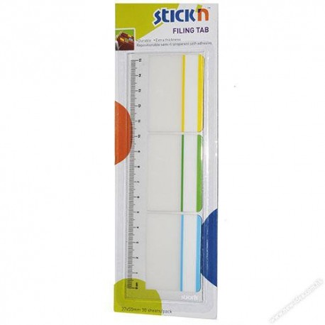 Stick-N 21360 Filling Tab 37mmx50mm 30Sheets 3Colors