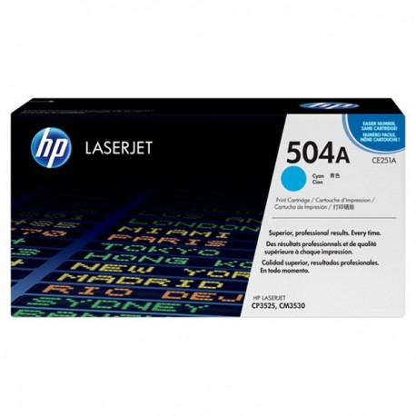 HP CE251A 504 Toner Cartridge Cyan