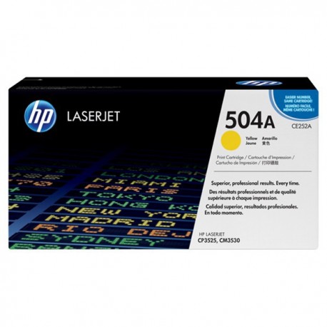 HP CE252A 504 Toner Cartridge Yellow