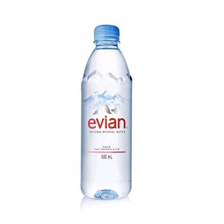 Evian Mineral Water 500ml Plastic Bottle 24Bot