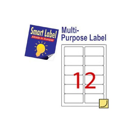 Smart Label CT-2544LC1 Multipurpose Labels A4 88.9mmx46.5mm 120's Clear