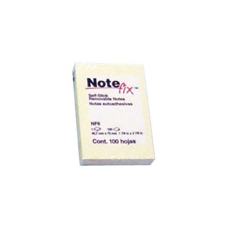 3M Note fix NF6 Self-Stick Removable Note 2"x3" Yellow