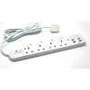 FYM S344USBh Individual Switches Extension Socket 13Ax4+4USB