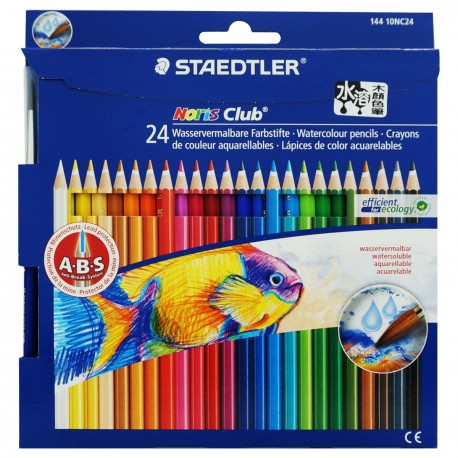 Staedtler Noris Club 144 Color Pencils 24-Color Paper Packing
