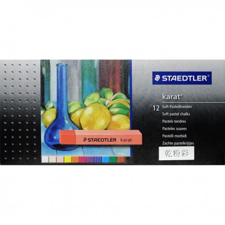 Staedtler karat® 2430 Soft Pastel Chalks 12-Color Paper Packing