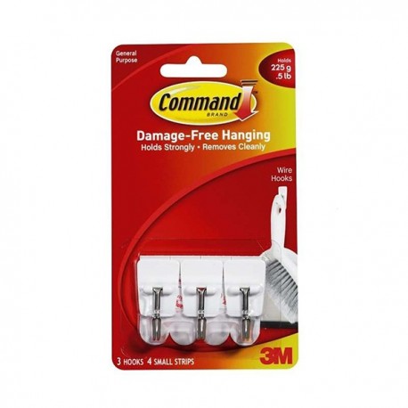 3M Command 17067 Small Wire Hooks 2's