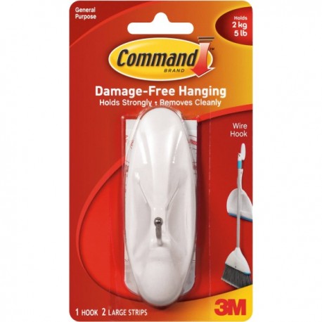 3M Command 17069 Large Wire Hook 1's