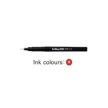 Artline 220 Sign Pen Red