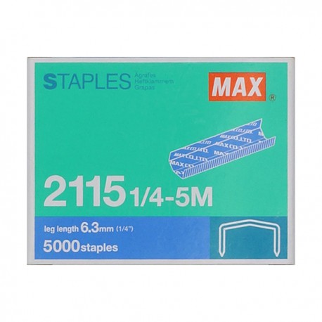 Max 2115-1/4 B8 Staples 5000's