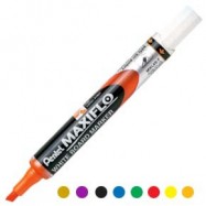 Pentel MWL6S Maxiflo Wyteboard Marker Chisel Black/Blue/Brown/Green/Orange/Purple/Red/Yellow