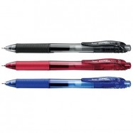 Pentel BLN-105 Energel Pen 0.5mm Black/Blue/Red