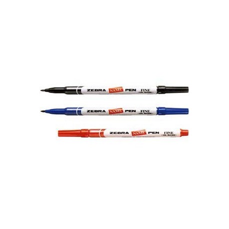 Zebra Name Pen Black/Blue/Red