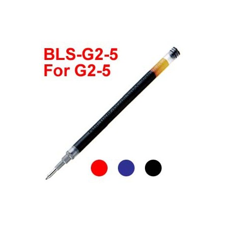 Pilot BLS-G2-5 Gel Pen Refill For G2-5 0.5mm Black/Blue/Red