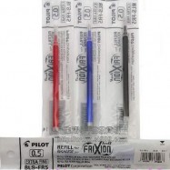 Pilot Frixion Ball BLS-FR5 Retractable Ball Pen Refill 0.5mm Black/Blue/Red