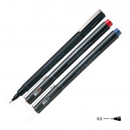 Uni 三菱 PIN-03-200 水性繪圖筆 黑色/藍色/紅色