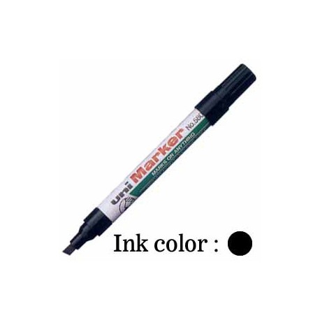 Uni 580B Permanent Marker Chisel Black/Blue/Red/Green