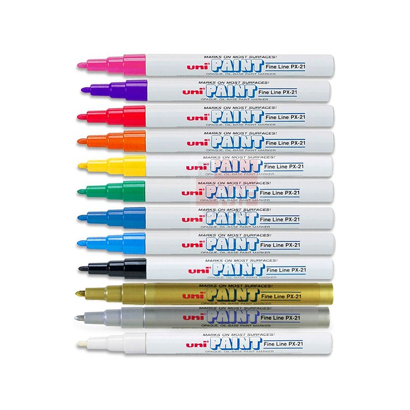 Uni PX-21 Paint Black/Blue/Red/Green/Orange/Golden/Silver/White