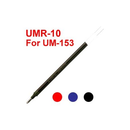 Uni UMR-10 Gel Pen Refill For UM-153 Black/Blue/Red