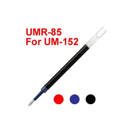 Uni UMR-85 Gel Pen Refill For UM-152 Black/Blue/Red