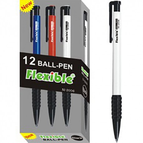 Flexible NI-2006 Retractable Ball Pen Black/Blue/Red