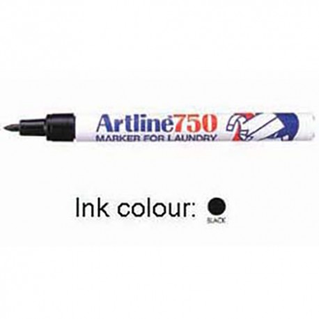 Artline 750 Laundry Permanent Marker Bullet Black/Blue/Red