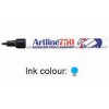 Artline 750 Laundry Permanent Marker Bullet Black/Blue/Red