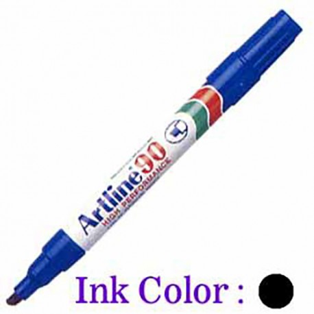 Artline 90 Permanent Marker Chisel Black/Blue/Red/Green/Orange/Purple/Brown