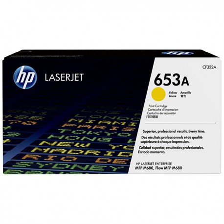 HP CF322A 653A Yellow Original LaserJet Toner Cartridge